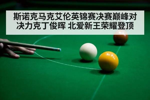 斯诺克马克艾伦英锦赛决赛巅峰对决力克丁俊晖 北爱新王荣耀登顶